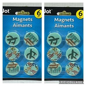 12 Cactus Magnets For Bulletin Board Calendar Refrigerator Plant Lover Gift